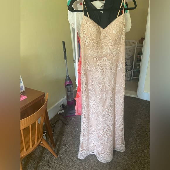 Jenny Yoo blush beaded bridesmaid dress - Picture 5 of 5